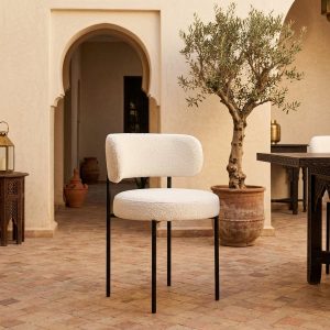 Chaise Argan II en métal thermolaqué