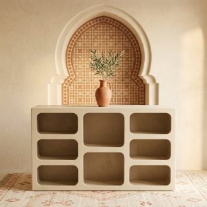 Console Maalem II en béton ciré