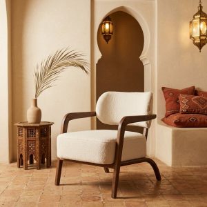 Fauteuil Fontaine en bois massif
