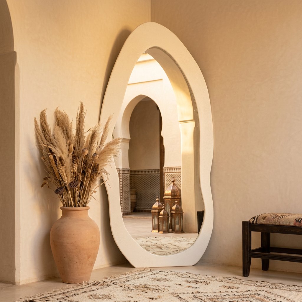 Miroir Semarine en bois massif — 97 × 200 cm – Image 2