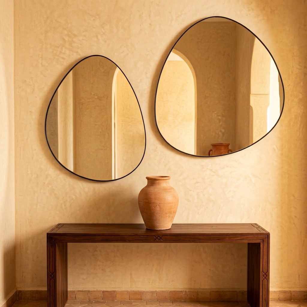 Miroir Nakhla II en métal thermolaqué