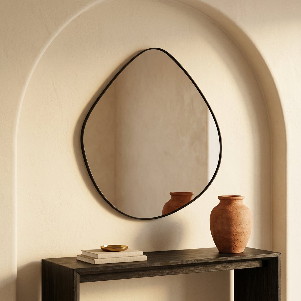 Miroir Atlas 25 en métal thermolaqué — 90 x 75 cm