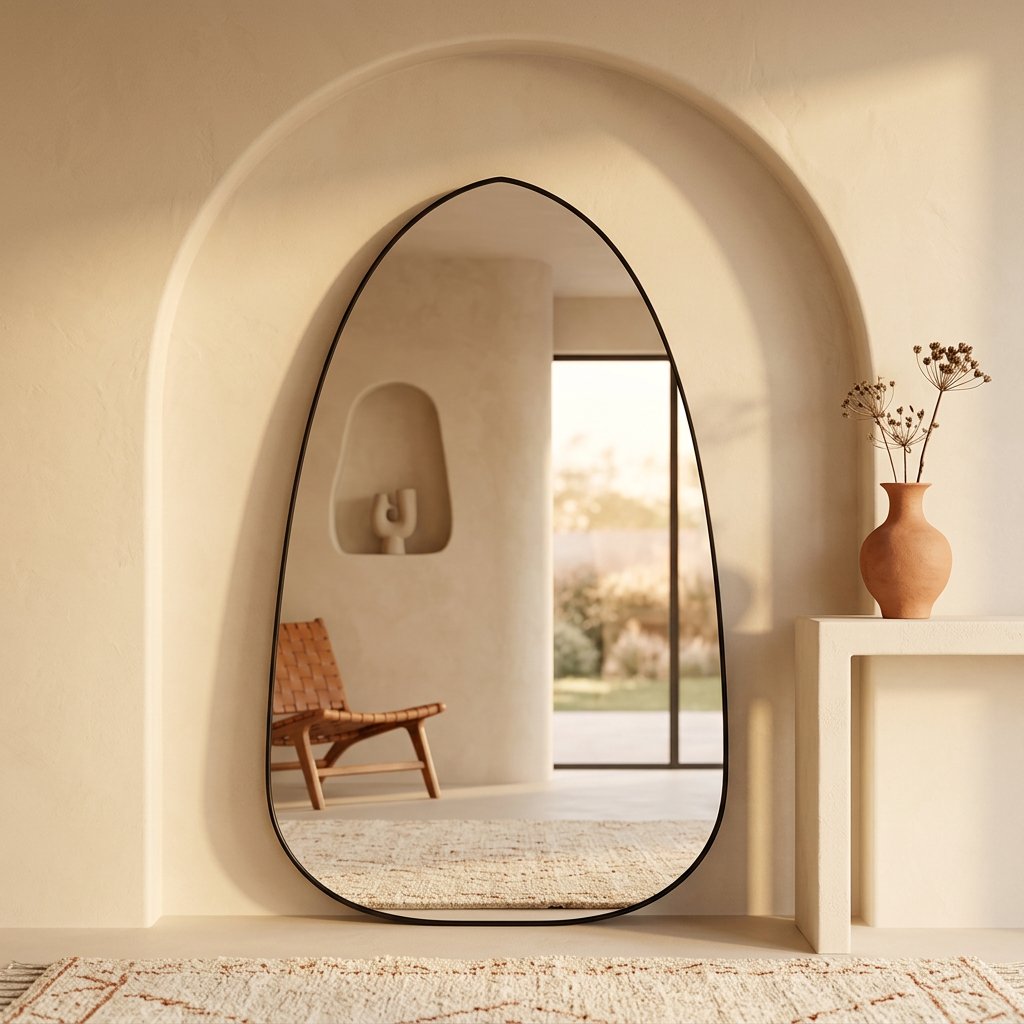 Miroir Atlas 74 en métal thermolaqué — 100 × 170 cm