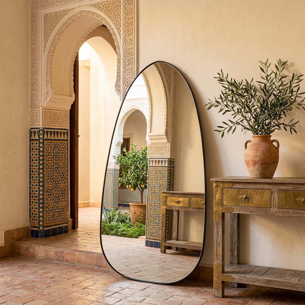 Miroir Atlas 74 en métal thermolaqué — 100 × 170 cm – Image 2