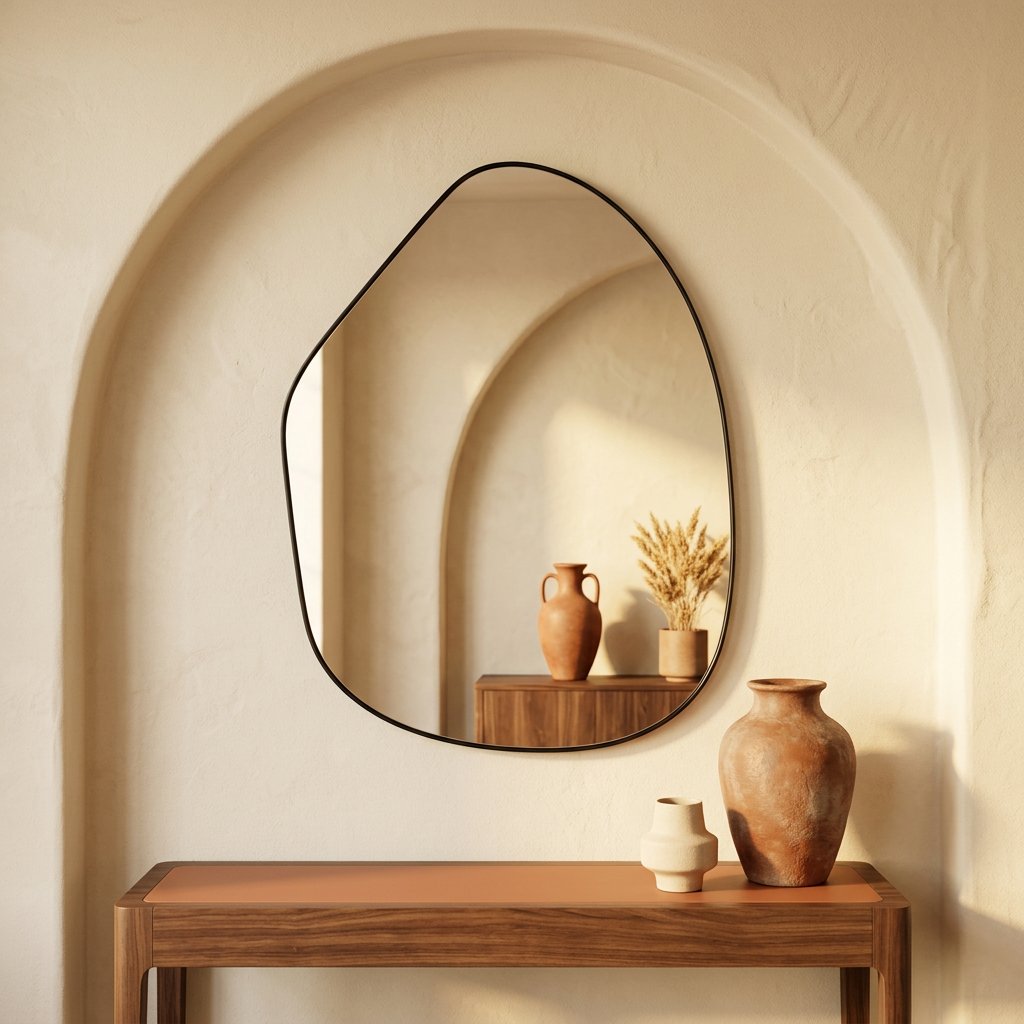Miroir Atlas 75 en métal thermolaqué