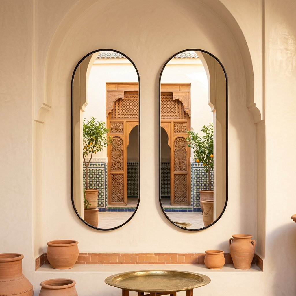 Miroir Atlas 165 en métal thermolaqué — 40 × 100 cm
