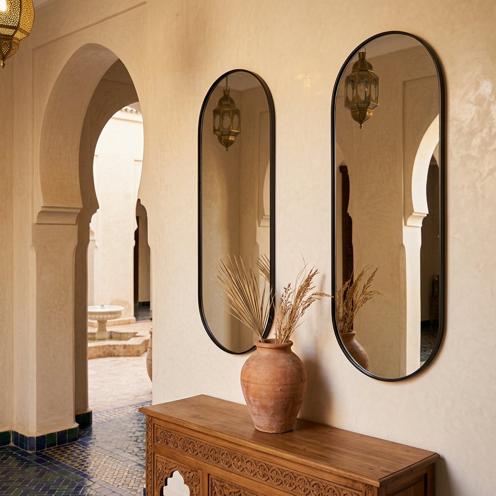 Miroir Atlas 165 en métal thermolaqué — 40 × 100 cm – Image 2