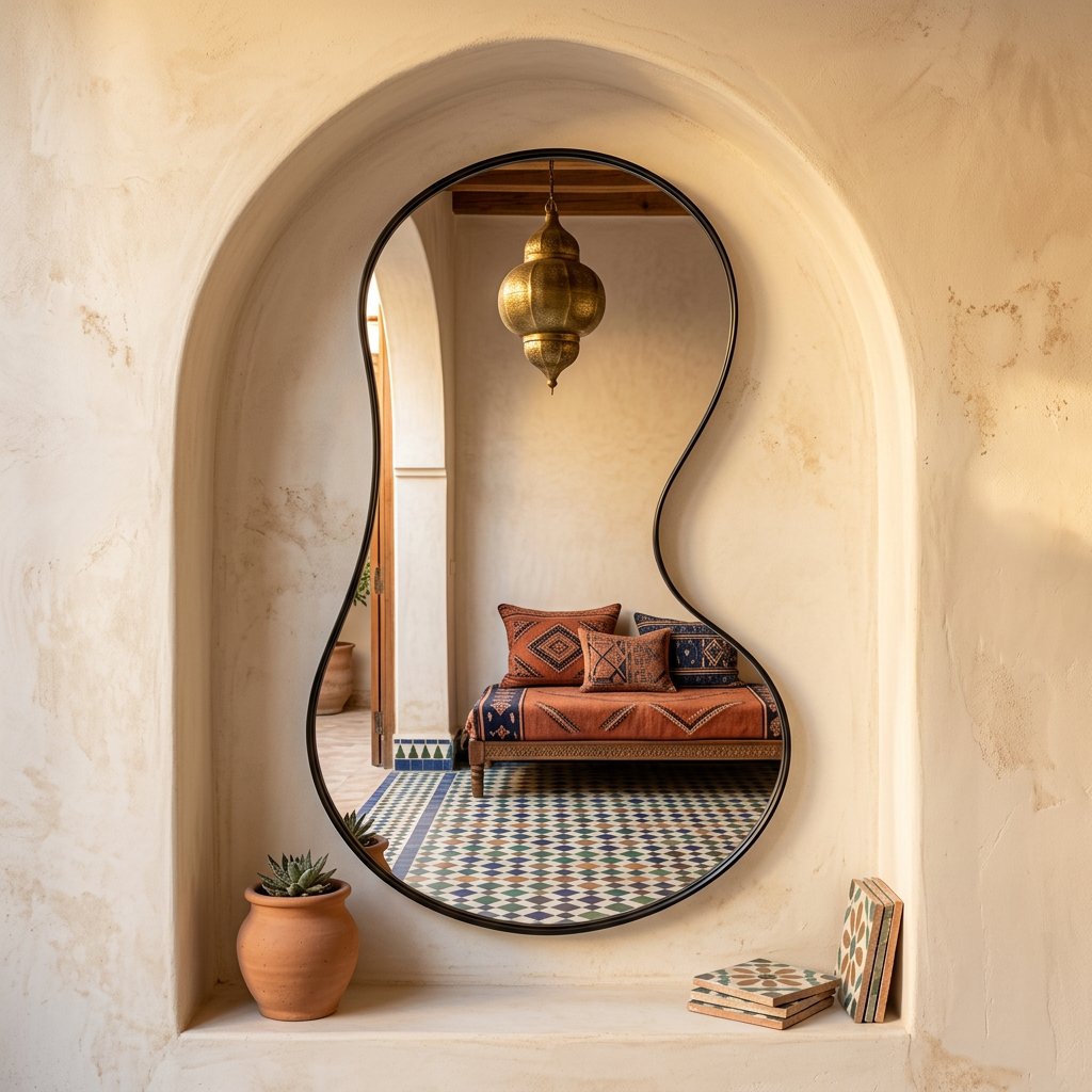 Miroir Atlas 166 en métal thermolaqué — 76 × 122 cm