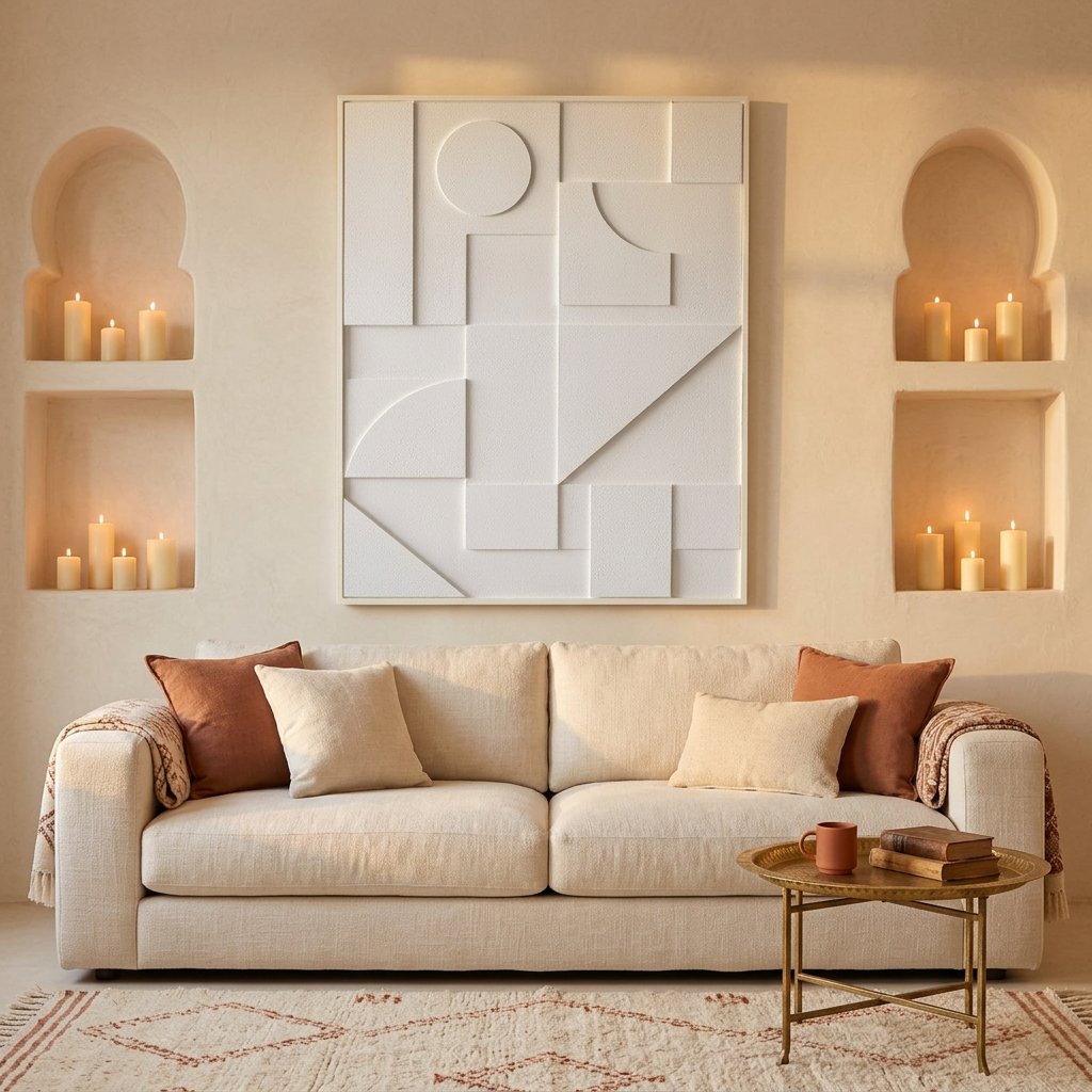 Tableau Tameslohte II en bois massif — 100 x 130 cm