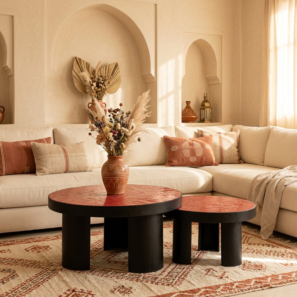 Table basse Musc en zellige artisanal – Image 3