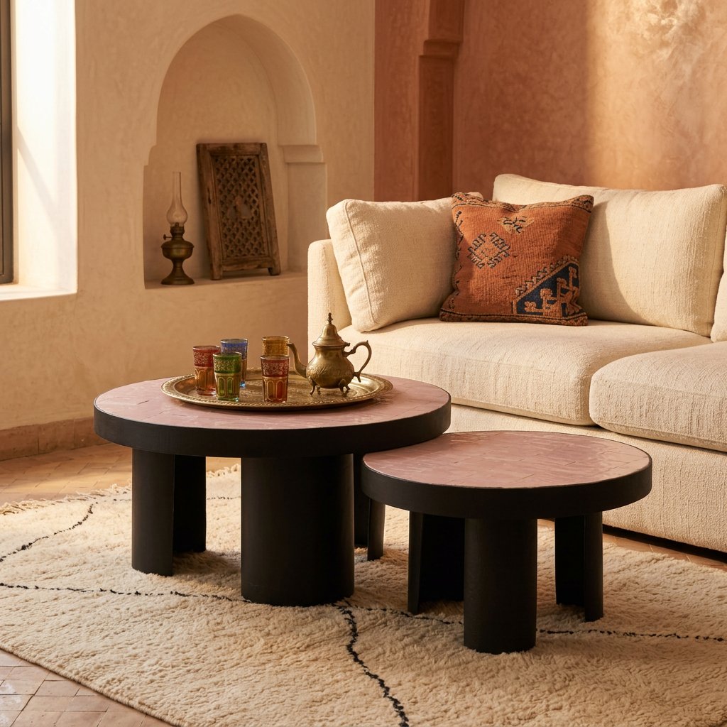 Table basse Atlasique en zellige artisanal – Image 2