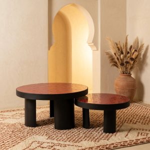 Table basse Saharien en zellige artisanal