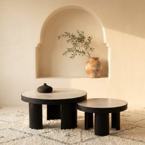 Table basse Marin en zellige artisanal