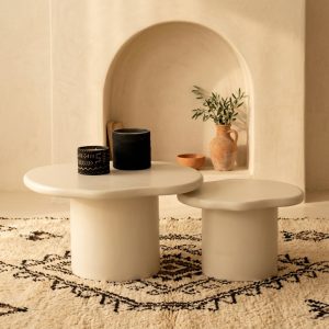 Table basse Imlil II en béton ciré