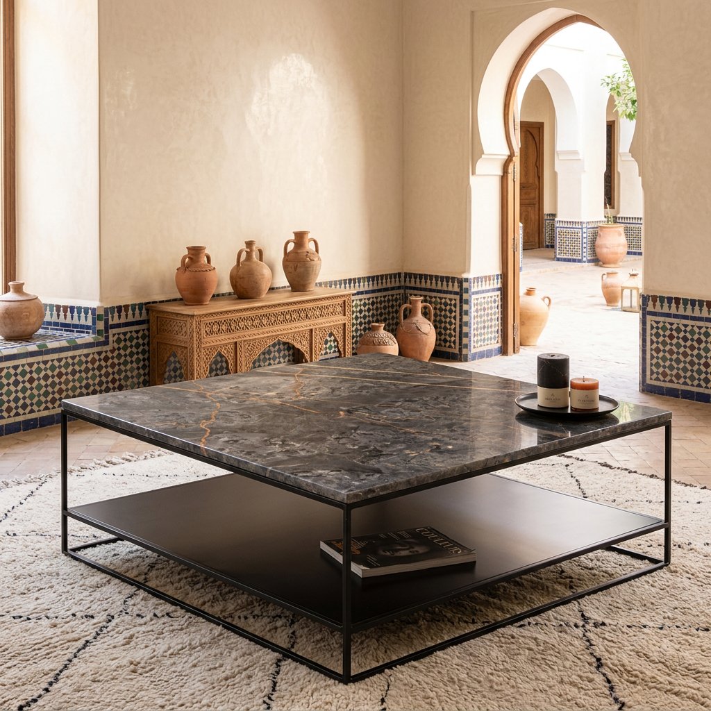 Table basse Atlas 98 en marbre – Image 3