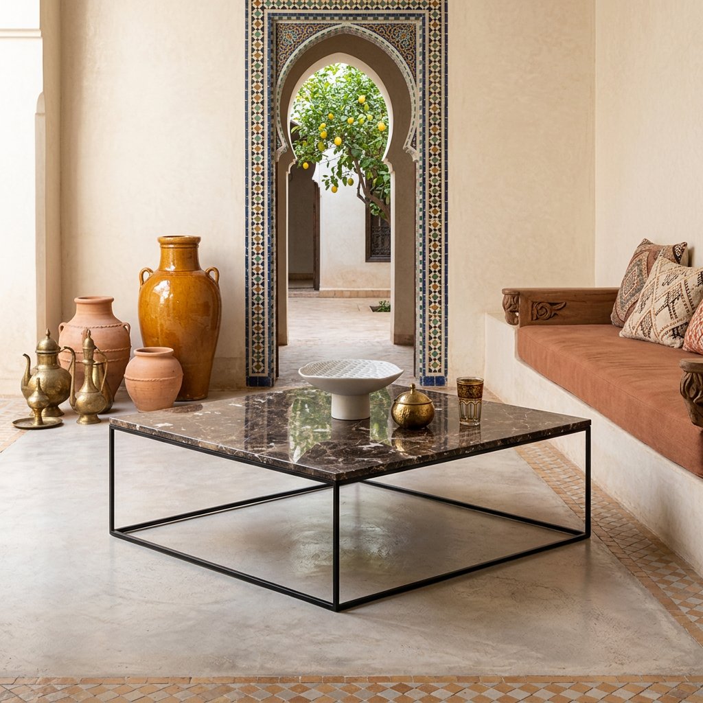 Table basse Atlas 190 en marbre – Image 3